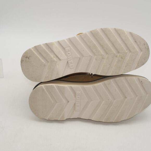 NEW Sorel Women's 6.5 Hi Line Lace Boots Shoes Brown Geo Yellow Tried On - Picture 7 of 8